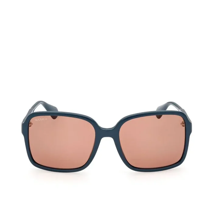 MAX &CO MO0079 Gafas, Shiny Dark Green, 57/18/130 para Mujer