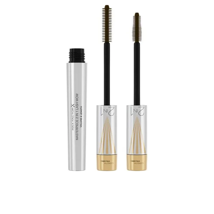 Max Factor Masterpiece 2ien1 SE, Máscara de pestañas, Black Brown 002, 7 ml