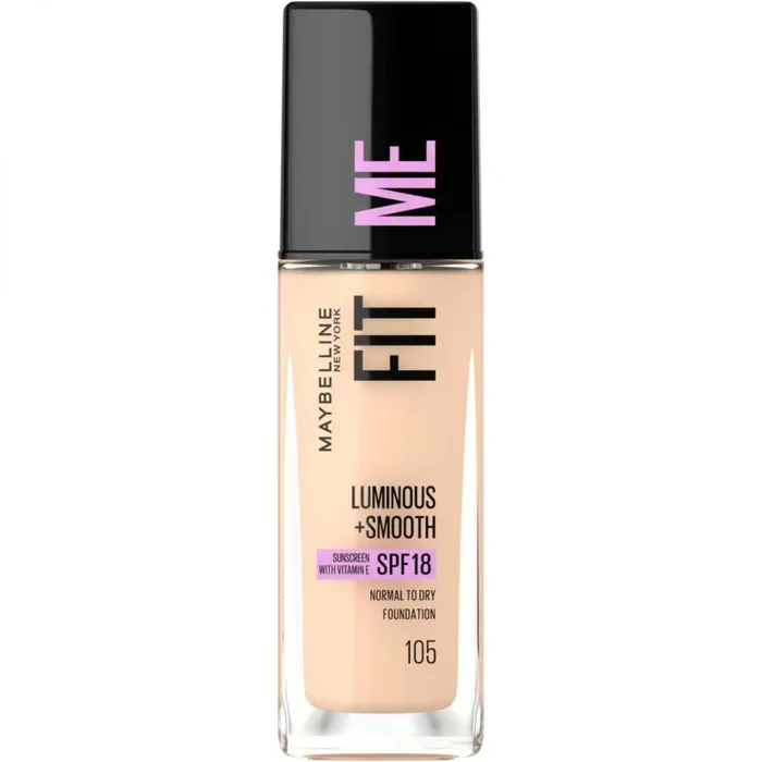 Maybelline fit me! luminous + smooth foundation 105 natural ivory 30 ml