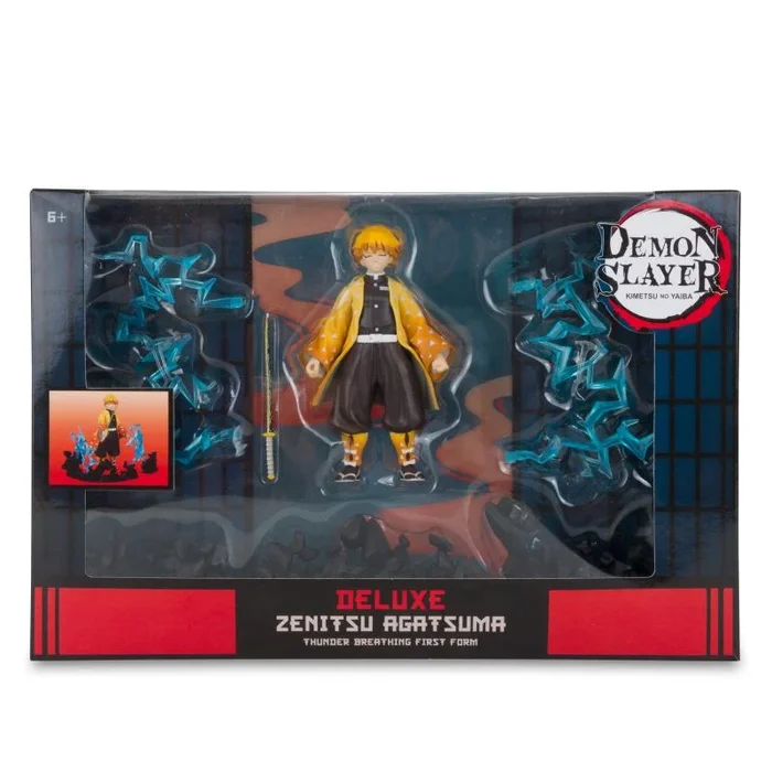 Mcfarlane Demon Slayer Deluxe Set Zenitzu Agatsuma, Figura 12 cm y Accesorios