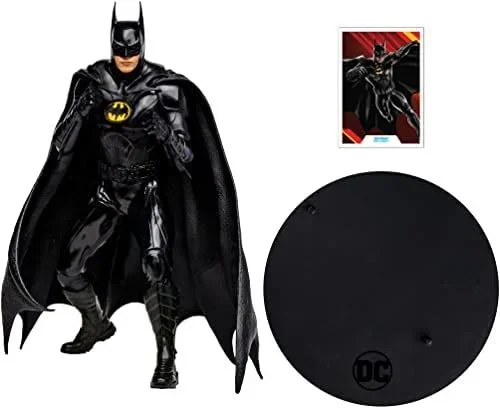 Megafigura mcfarlane toys dc multiverse the flash – batman michael keaton con mascara