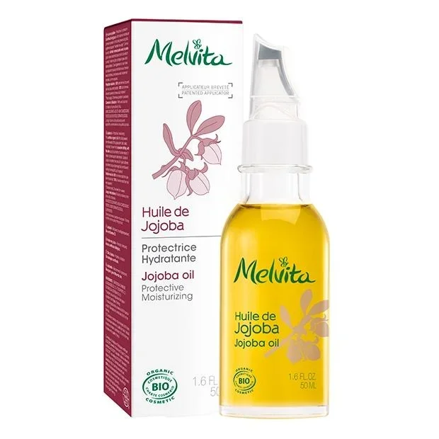 Melvita – Aceite de jojoba Bio – Hidrata y calma – 100% Natural – Certificado Bio – Vegano – Elaborado en Francia – Frasco 50 ml