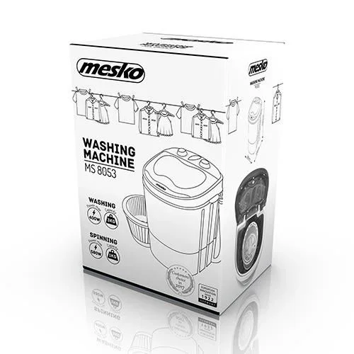 Mesko ms 8053 lavadora independiente carga superior azul, blanco 3 kg