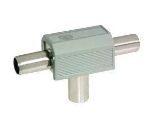 Mezclador Separador TV-Video 2 hembras a 1 macho. Electro DH. Color Gris 10.543/NV/BT 8430552102846