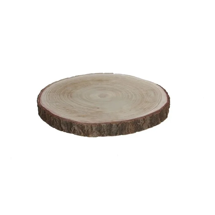 MICA DECORATIONS 83249 Base Decorativa Tronco de Madera, 3 Cm