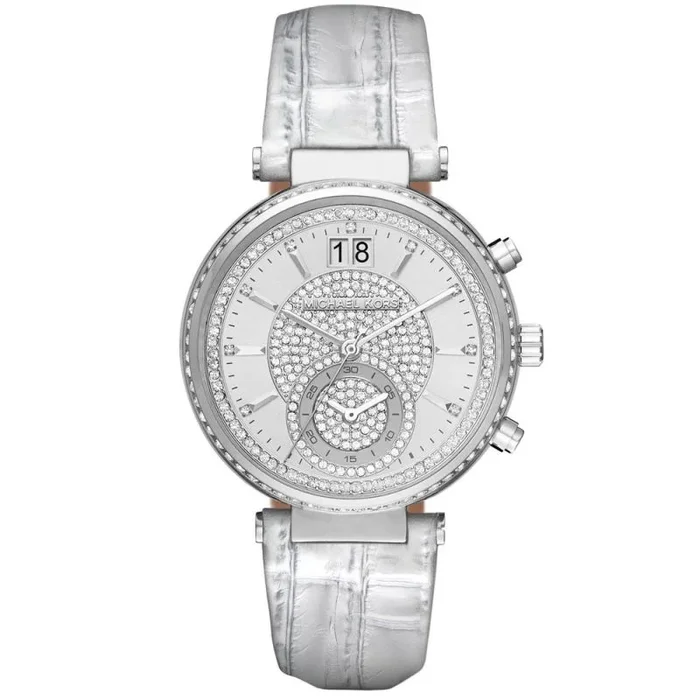 Michael Kors Reloj Analógico para Mujer de Cuarzo con Correa en Cuero MK2443