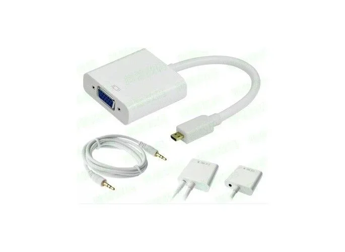 Micro hdmi to vga adapter with audio output