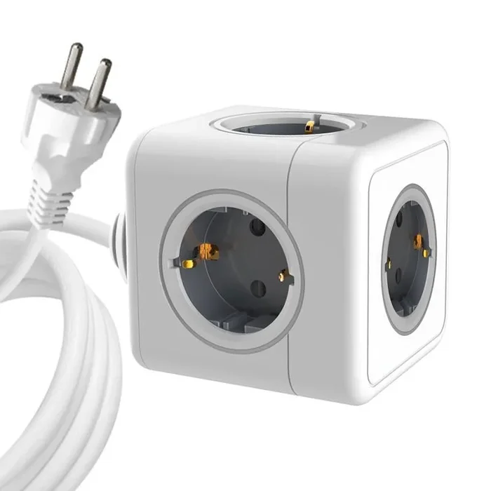 Microconnect MC-CUBE015 base múltiple 1,5 m 5 salidas AC Interior Blanco