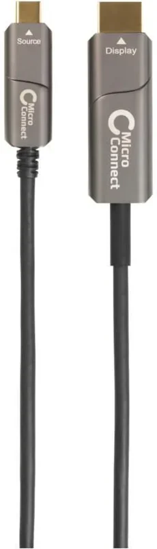 Microconnect USB3.1CHDMI15OP adaptador de cable de vídeo 15 m USB Tipo C HDMI Negro