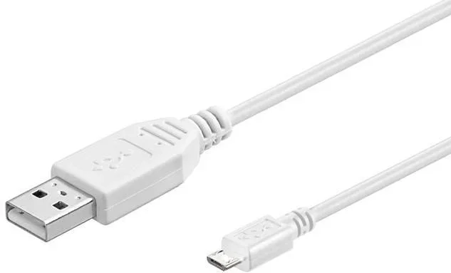 Microconnect USBABMICRO0,30W cable USB 0,3 m USB 2.0 USB A Micro-USB B Blanco