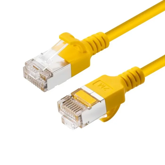 Microconnect V-FTP6A01Y-SLIM cable de red Amarillo 1 m Cat6a U/FTP (STP)