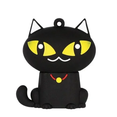 Microdrive USB 2.0 32Gb Creative Cute Negro Cat U Disk
