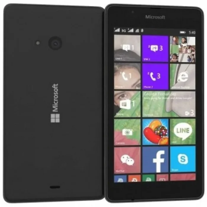 Microsoft Lumia 540 12,7 cm (5″) SIM doble Windows Phone 8.1 3G Micro-USB B 1 GB 8 GB 2200 mAh Negro