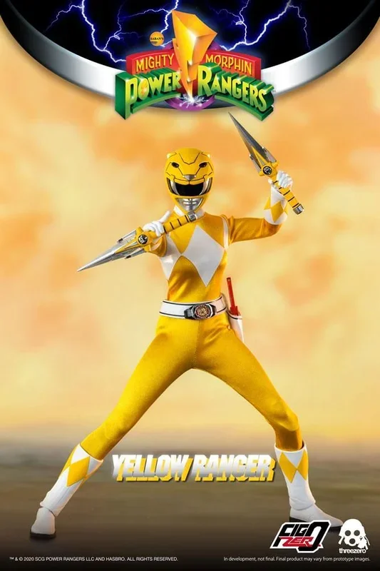 Mighty morphin power rangers figura figzero 1/6 yellow ranger 30 cm