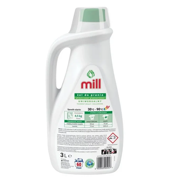 Mill gel de lavado multiusos 3 l 60 lavados
