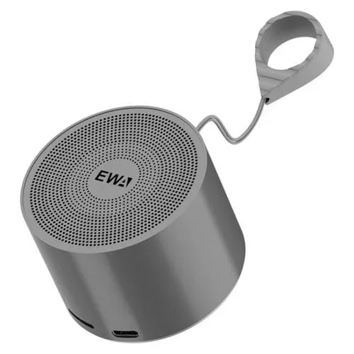 Mini Altavoz Ewa A129 Metal con Radiador de Graves Bluetooth 5.0 (Gris)