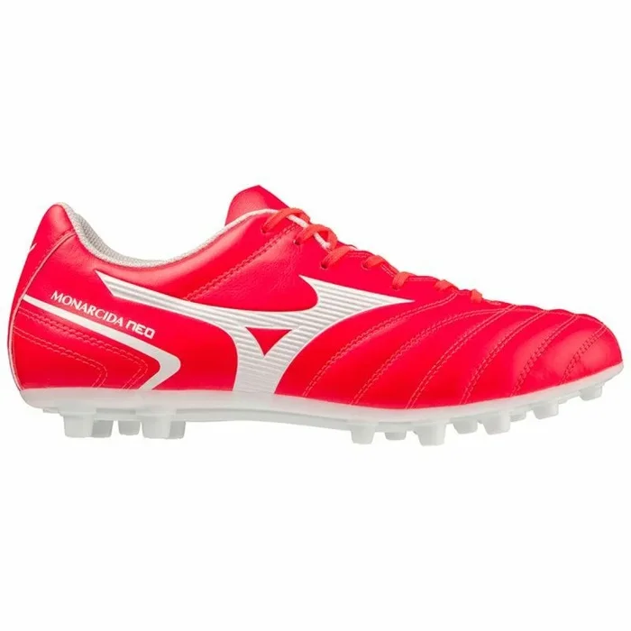 Mizuno Monarcida Neo II Select AG, Botas de fútbol Unisex Adulto, Fiery Coral 2 White, 42 EU