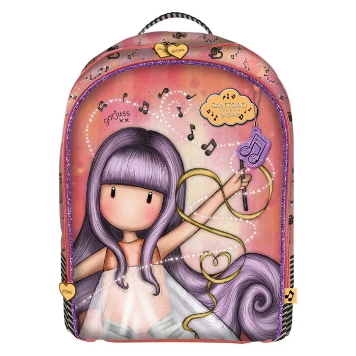 Mochila escolar little dancer gorjuss little dancer salmón (32 x 45 x 13.5 cm)