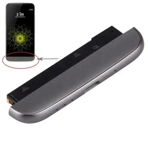 Módulo Base de Carga Micrófono Altavoz Ringer Zumbador LG G5 F700K Versión KR (Gris)