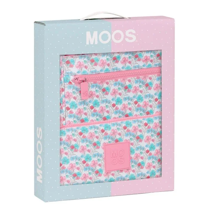 MOOS FLORES – Set de Regalo, Estuche Regalo, Pack de 3, Set de Papelería, Especial Regalo, 28x6x35 cm, Color Multicolor