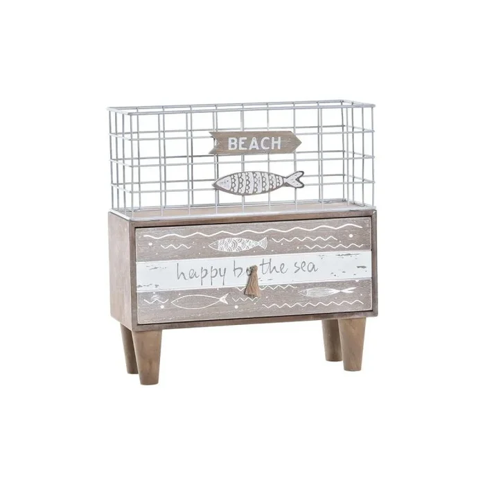 Mortero dkd home decor peces 26,5 x 10,5 x 28,5 cm metal madera