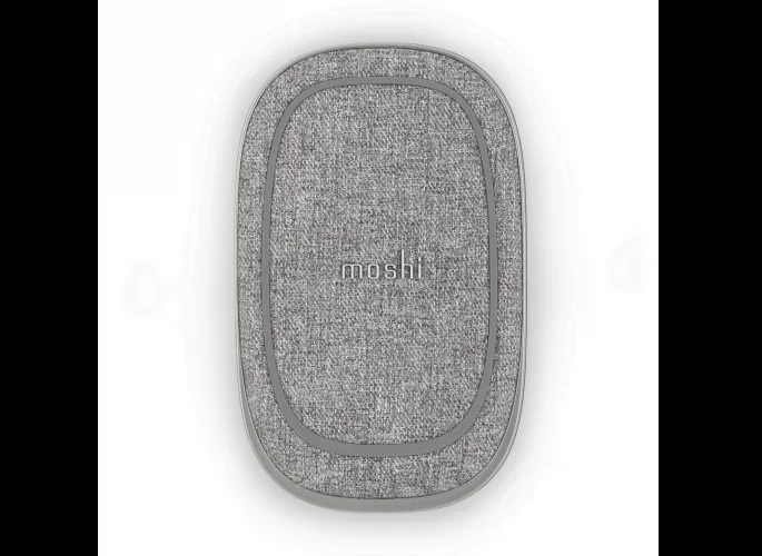 Moshi 99MO022162 cargador de dispositivo móvil Auriculares, Smartphone Gris USB Cargador inalámbrico Interior
