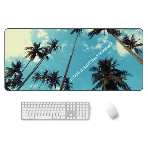 Mouse Pad Am-Dm01 Caucho 300x800x3mm Antideslizante Protección Muñeca Oficina Estudio