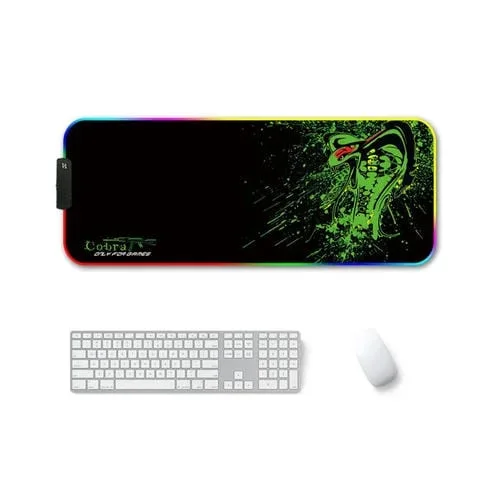 Mouse Pad F-01 Caucho Transferencia Térmica RGB Luminoso 300x350x3mm (Brontosaurus)