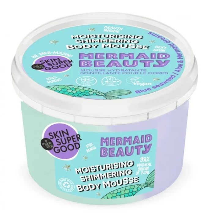 Mousse corporal hidratante con brillo, Skin Super Good 250 ml