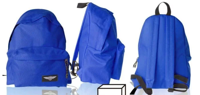Mp mochila eco grande 43x35x24cm cremallera azul