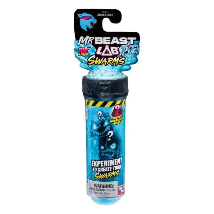 Mr. beast lab swarms pack de 2 figuras pvc 3 cm