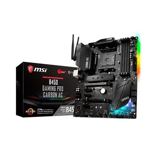 MSI B450 GAMING PRO CARBON AC AMD B450 Zócalo AM4 ATX