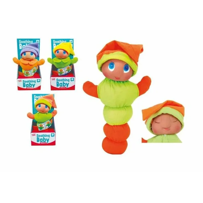 Muñeco bebé luz sonido gusano 30 cm