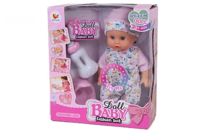 Muñeco bebe pijama biberon-orinal sonido