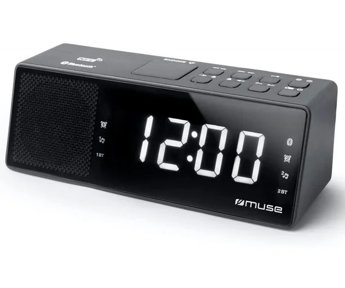 Muse M-172 BT Reloj Digital Negro