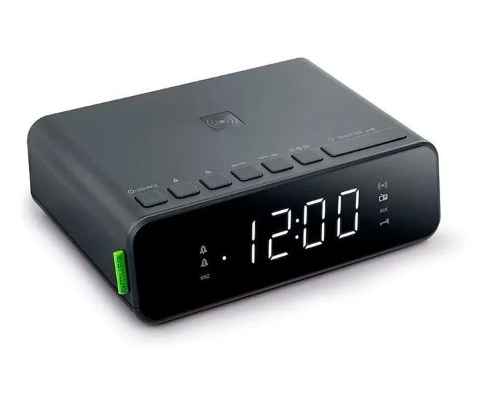 Muse M-175WI – Radio Despertador Alarma Dual, Negro
