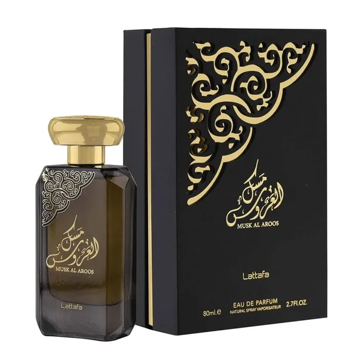 Musk al aroos, Eau de Parfum con difusor de Lattafa, fragancia femenina
