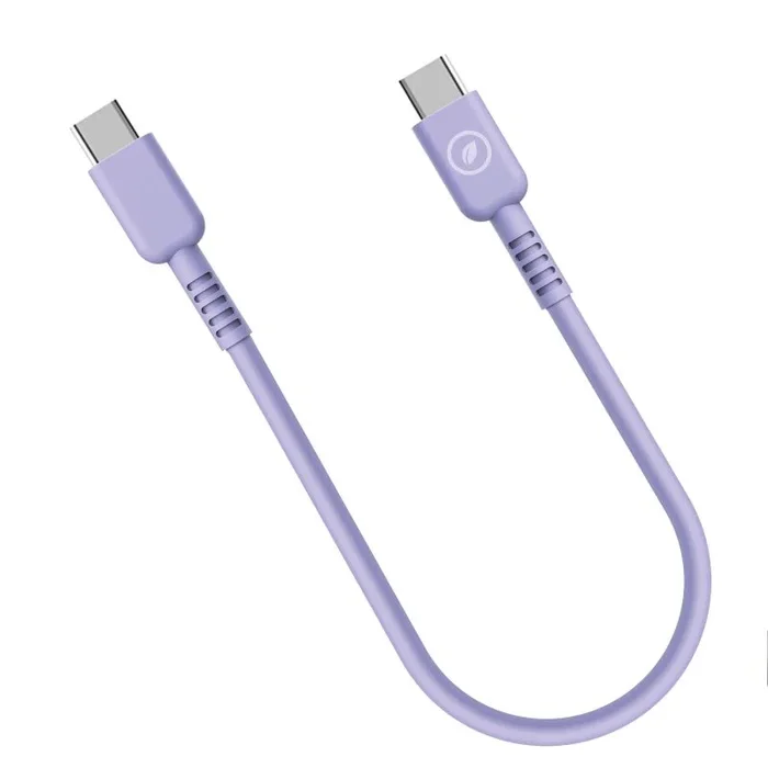 Muvit for change cable Tipo C a Tipo C 3A/60W 0.2m lavanda