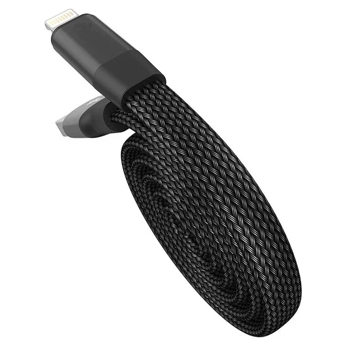 Muvit TGUSC0020 cable de teléfono móvil Negro 1 m USB A Lightning