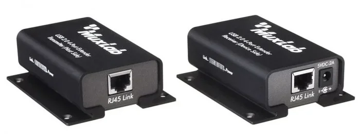 MuxLab USB 2.0 4-Port Extender Kit Transmisor y receptor de consola 480 Mbit/s