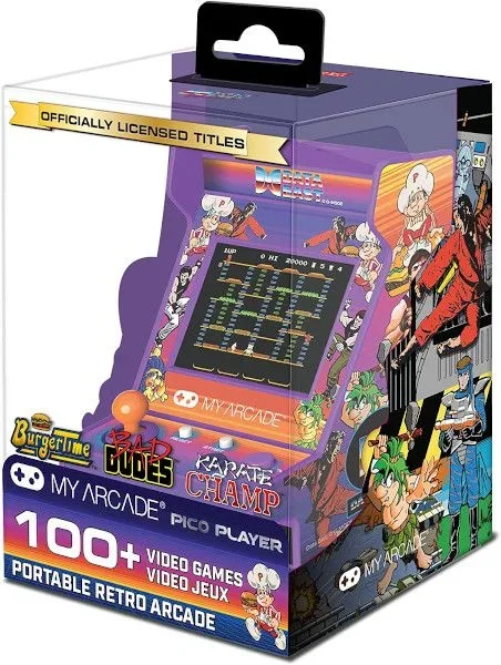 MY ARCADE Pico Player Data East Hits Mini Cabina Retro, 108 Juegos en 1