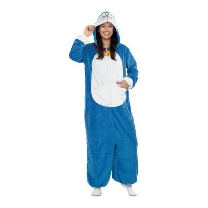 My Other Me – Disfraz de adulto de Doraemon Pijama Mono Kigurumi de Una Pieza con Capucha, talla M-L