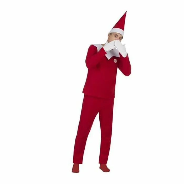 My Other Me Disfraz unisex de elfo explorador Natale para adultos, incluye mono, sombrero, camisa, muffoles, pantalones