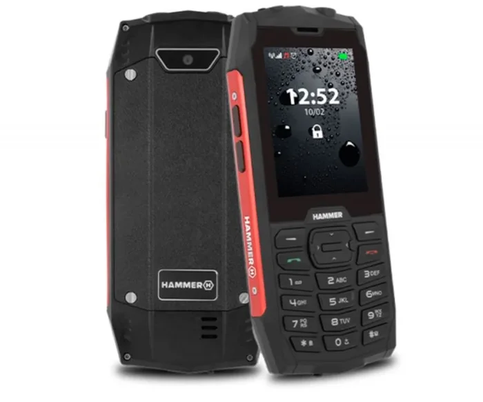 Myphone hammer 4 rojo móvil resistente ip68 dual sim 2.8» tft cámara bluetooth radio fm