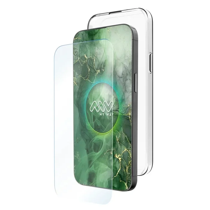 Myway funda compatible con oppo a60 4g + protector pantalla vidrio templado plano