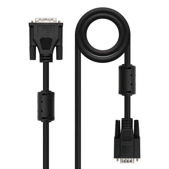 NanoCable 10.15.0405 – Cable DVI a SVGA, DVI 18+5/M-HDB15/M, negro, 5.0m