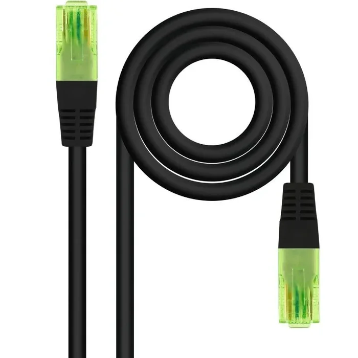Nanocable Cable de Red Latiguillo RJ45 CAT.6 UTP AWG26 CCA, Negro, 10 m