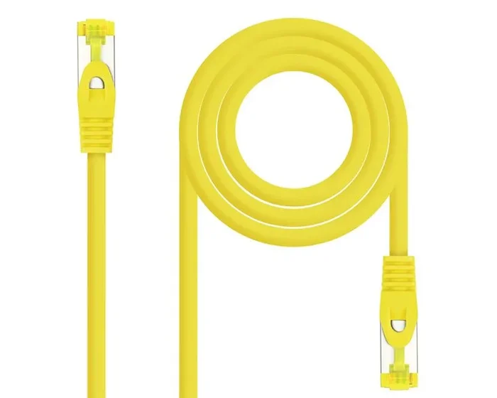 Nanocable Cable de red latiguillo RJ45 LSZH Cat.6A SFTP AWG26, Amarillo, 0.5m