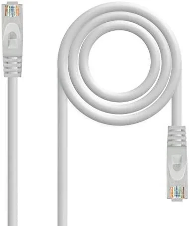 Nanocable Cable de red latiguillo RJ45 LSZH Cat.6A UTP AWG24, Gris, 0.5 m