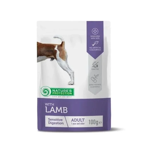Nature’s protection adult lamb – wet dog food – sachet – 100 g